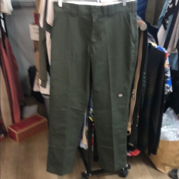 Dickies Green Chinos Classic Straight Leg - Picture 1 of 9